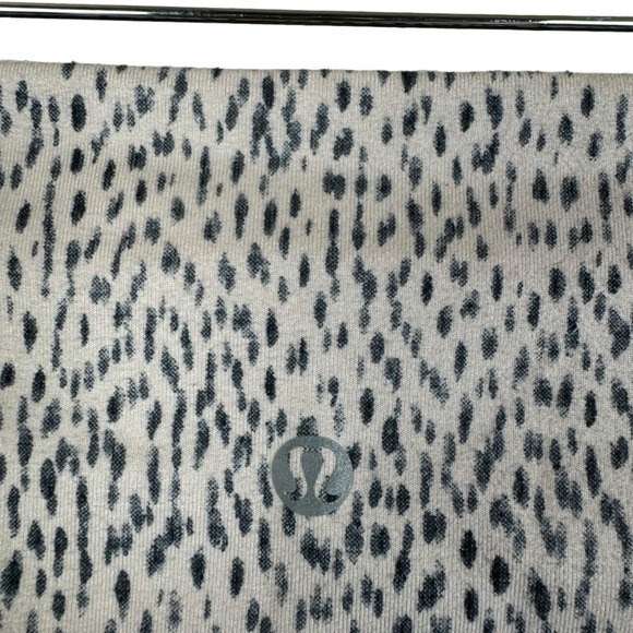 Lululemon Leggings Wonder Under Crop Full On Ace Spot Grain Black Dottie Dash. - Picture 8 of 8